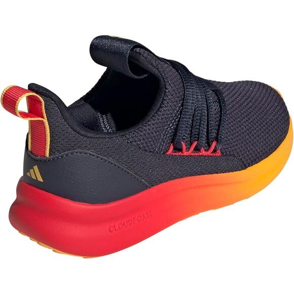 NWT adidas UnisexChild Lite Racer Adapt Sneaker,Ink/Crew Yellow/Pure Ruby-SZ 12 - Picture 4 of 5